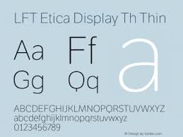 폰트 LFT Etica Display Th